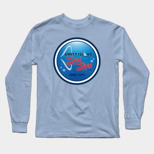 AMITY ISLAND SURF SHOP SINCE 1975 Long Sleeve T-Shirt